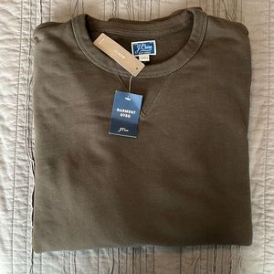 New w/ tags Men’s JCrew Garment Dyed French Terry Sweatshirt size large tall.